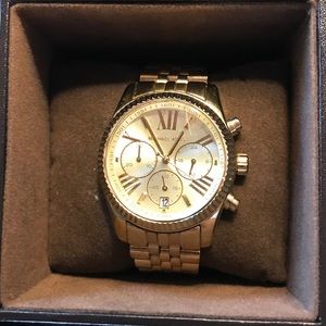 Michael Kors Lexington Gold-Tone Watch